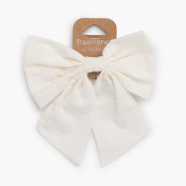 Nœud plumeti bec de canard Écru