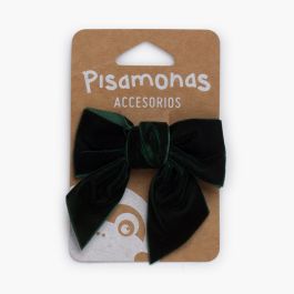 Nœud en velours bec de canard Vert Bouteille