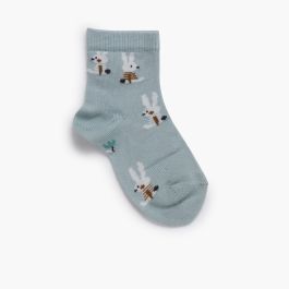 Chaussettes courtes lapins Brume