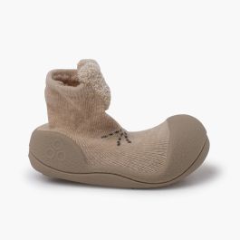 Chaussures bébé bout arrondi Attipas Sable lapin