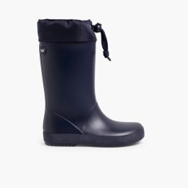 Bottes de pluie Igor avec col ajustable pour fille et garçon Bleu Marine