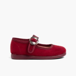 Chaussures Babies Bamara à Boucle Bordeaux