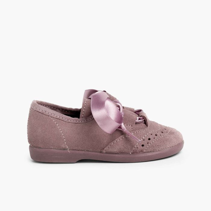 Chaussures anglaises enfants en suède