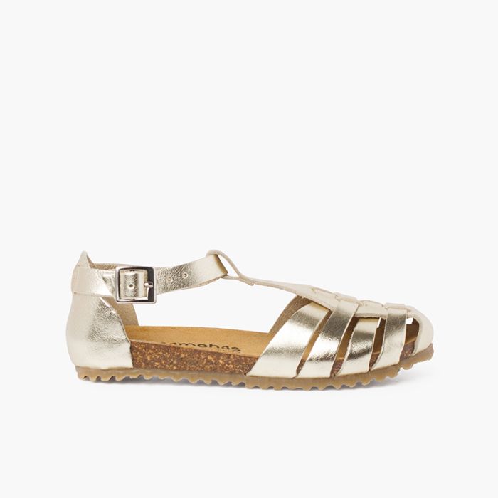 Sandales cuir femme et enfant semelle bio