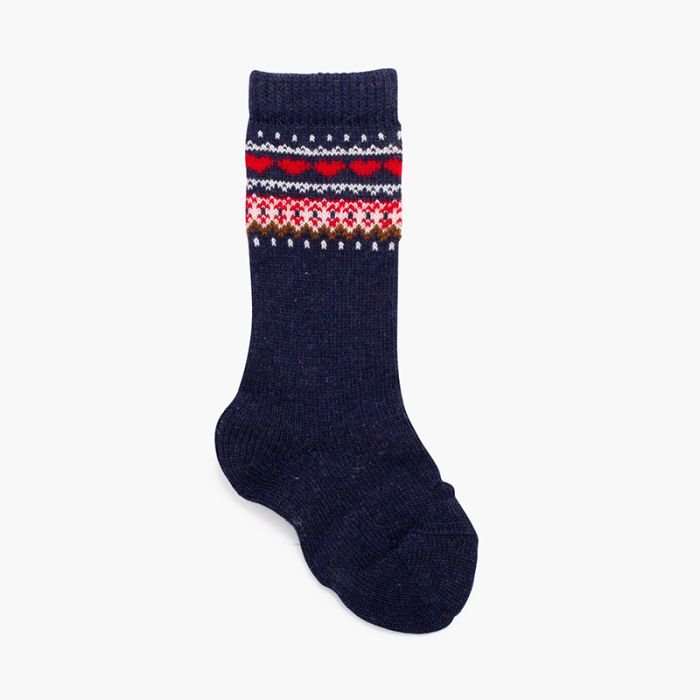 Chaussettes hautes géométriques