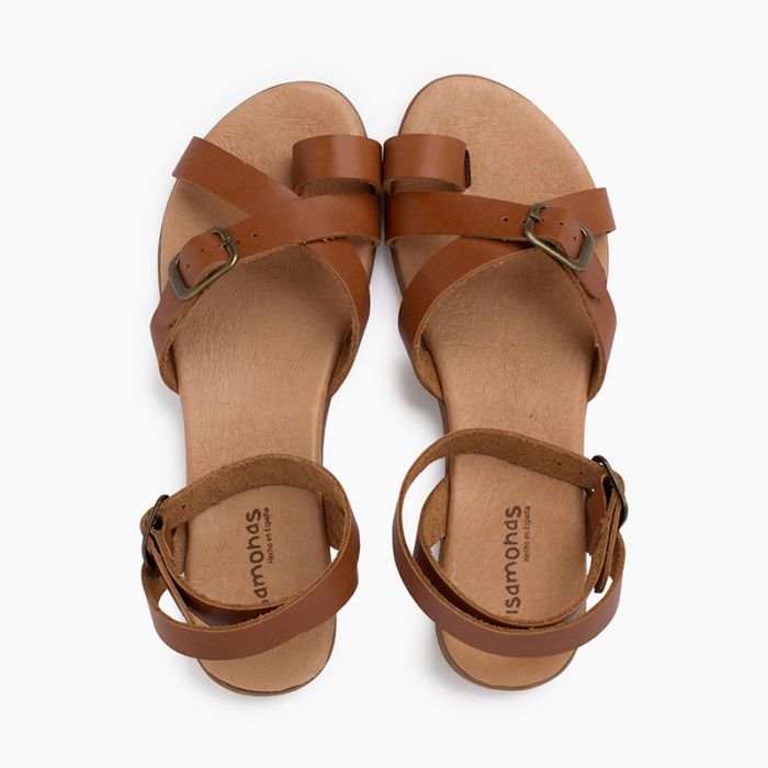 Sandales entredoigts Sandales en cuir pour femme