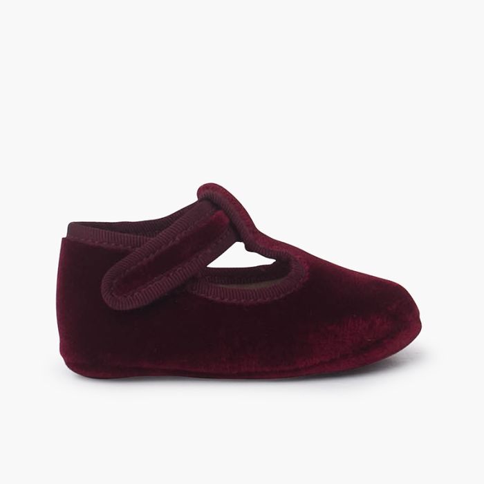Chaussures Salomé en velours Fermeture adhésive