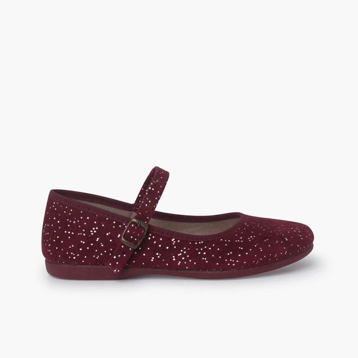 Chaussures babies à paillettes Fermeture à boucle