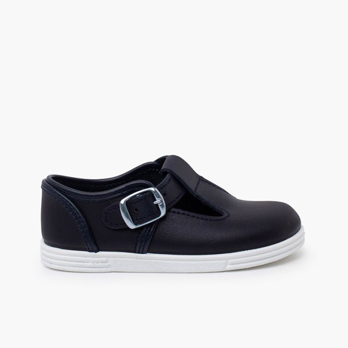 Chaussures Salomé en cuir lavable avec boucle