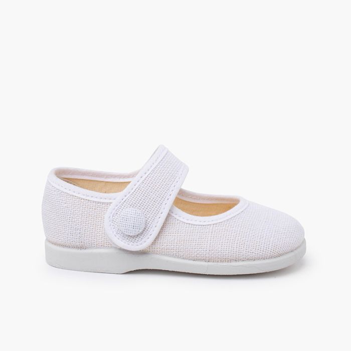Chaussures Babies avec bouton decoratif