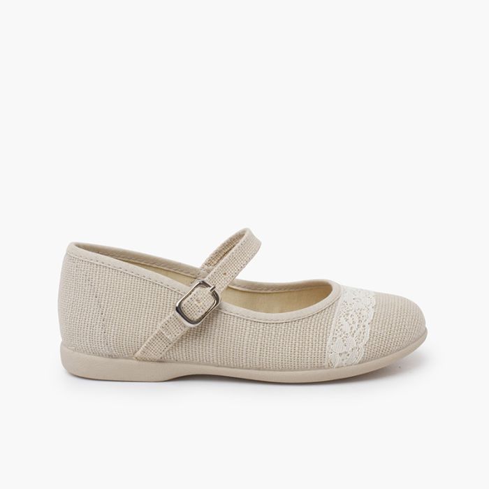 Chaussures Babies cérémonie toile dentelle