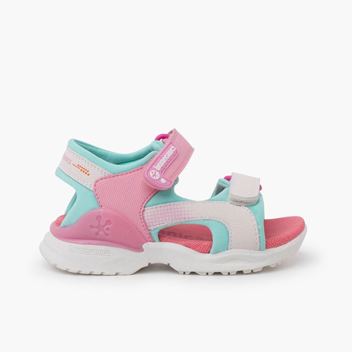 Sandales toile filles Biomecanics double fermeture