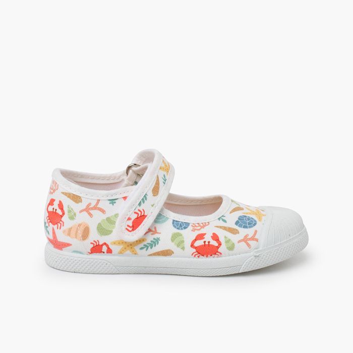 Chaussures babies à motifs fermeture auto-agrippante