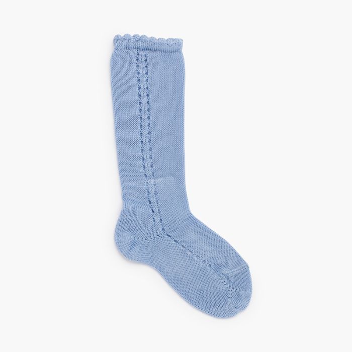 Chaussettes avec motif tricoté sur le côté