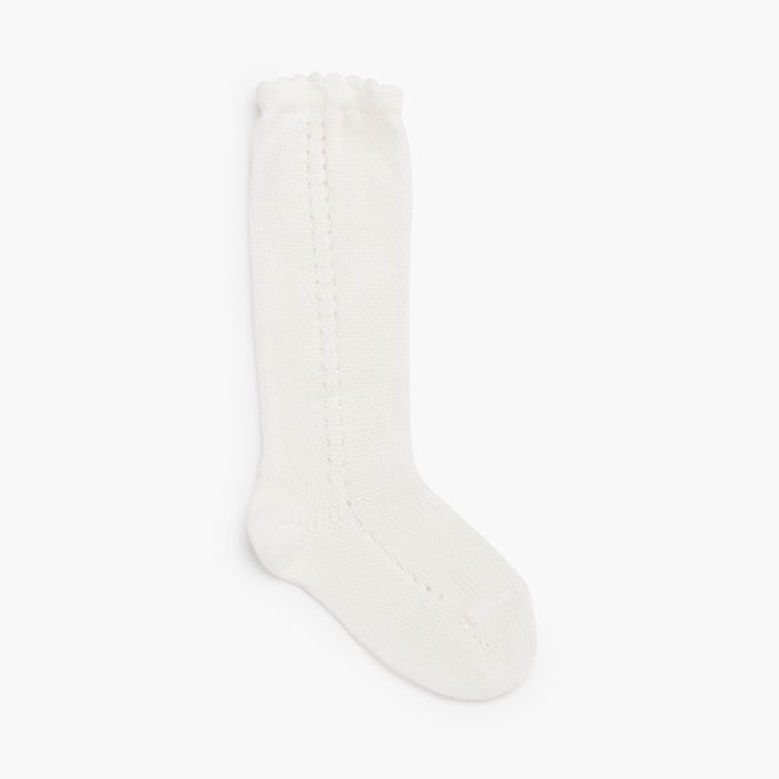 Chaussettes avec motif tricoté sur le côté