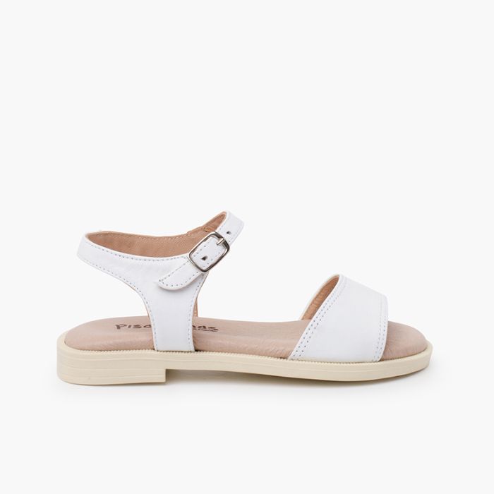 Sandales cuir dessus décolleté
