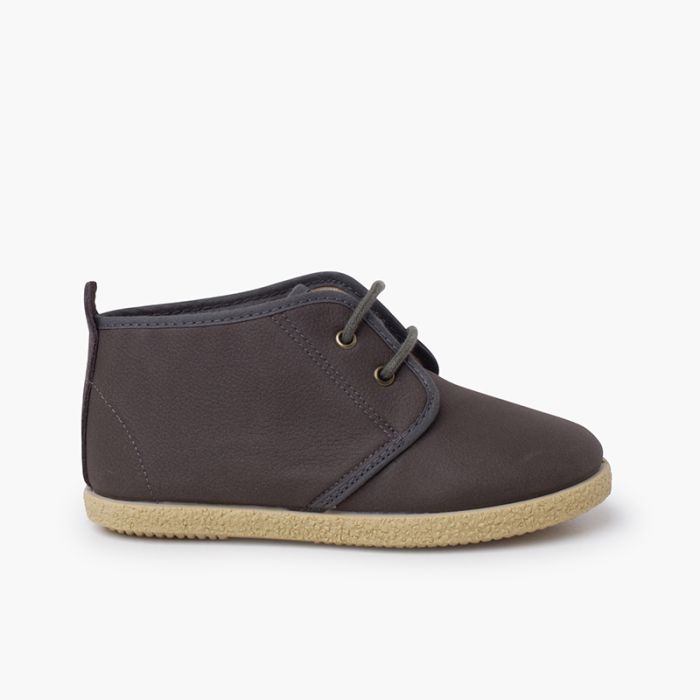 Botte cuir vegan lacets