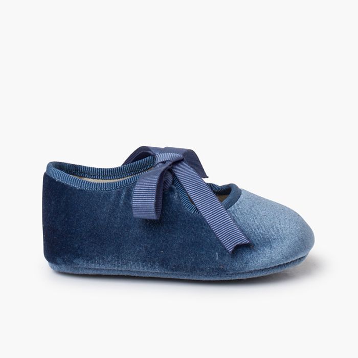 Babies velours ruban faya