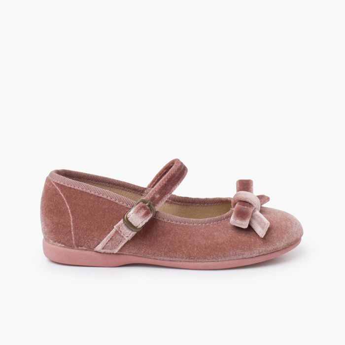Babies velours fille petit nœud