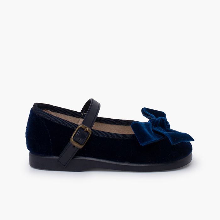 Babies bride simili cuir nœud velours