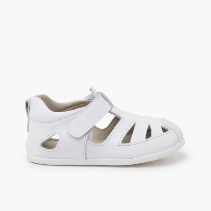 Sandale cuir souple semelle fine