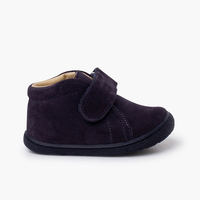 Bottes barefoot cuir suédé enfants