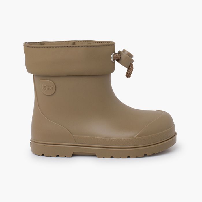 Igor Bottes De Pluie Beige Bottes De Pluie Barefoot à Cordon