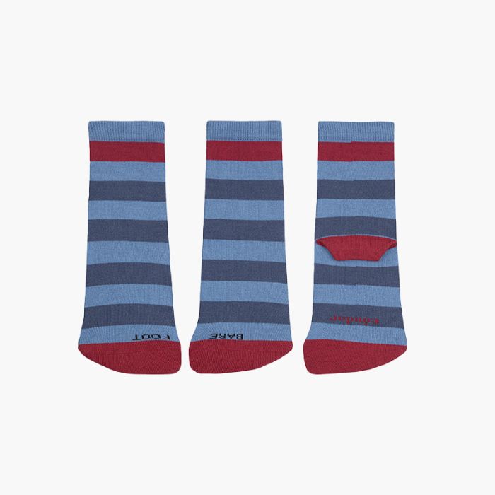 Chaussettes barefoot à rayures