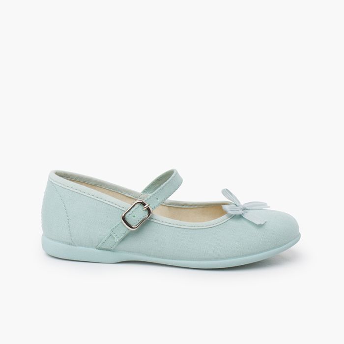 Chaussures babies nœud nacré brillant