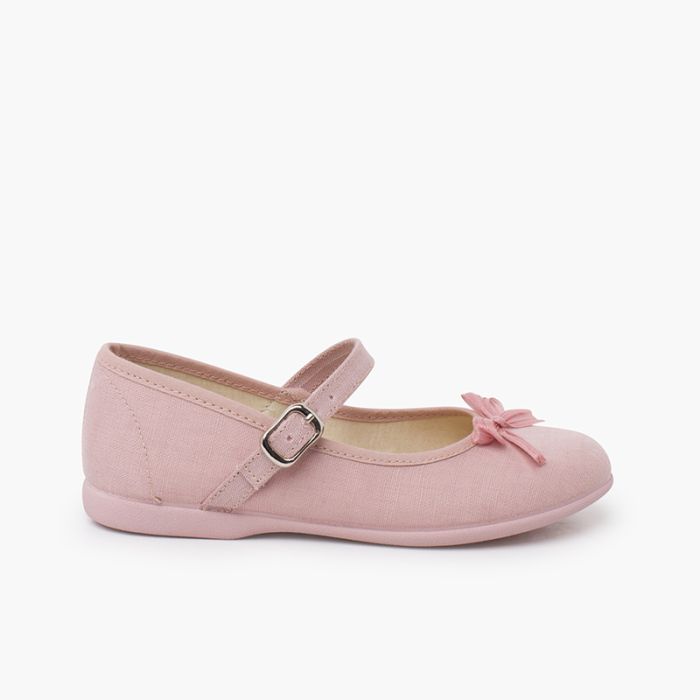 Chaussures babies nœud nacré brillant