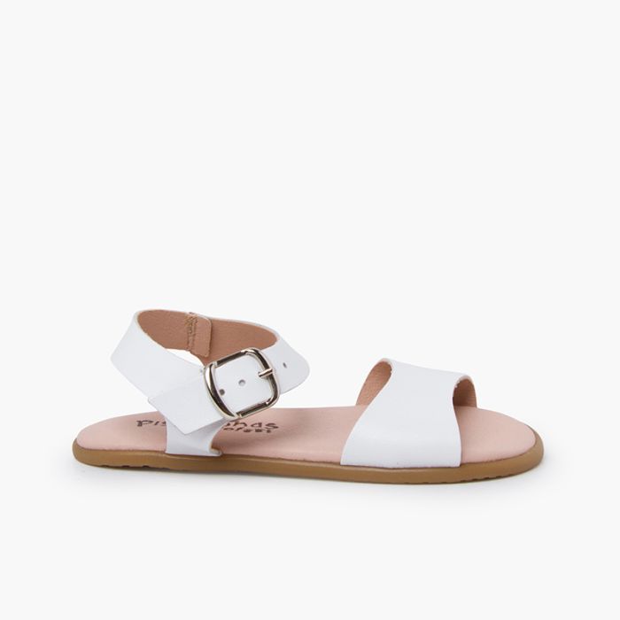 Sandales barefoot unies boucle