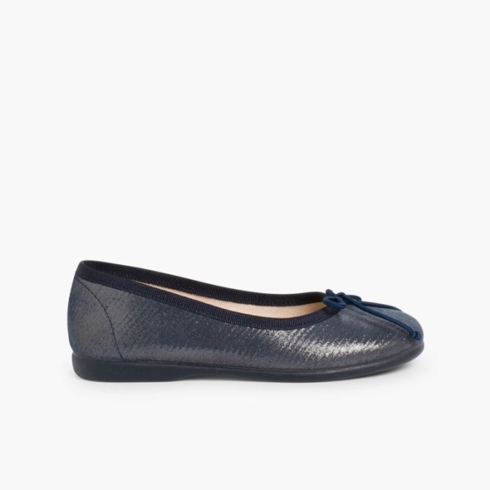 Ballerines Fille et Femme effet brillant