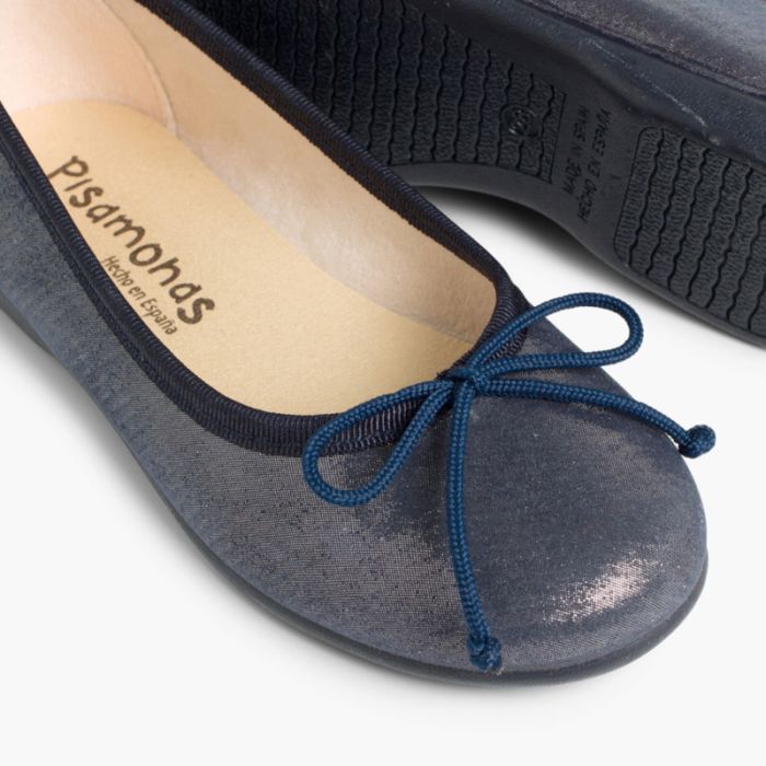 Ballerines Fille et Femme effet brillant Chaussure infantile Pisamonas