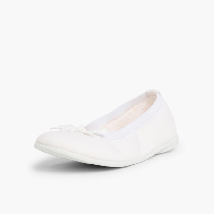 Ballerines en toile avec Elastique et Ruban Pisamonas