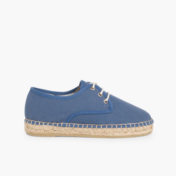 Derbies en toile avec base Espadrille