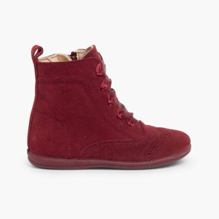 Bottines en suéde a fermeture éclair 