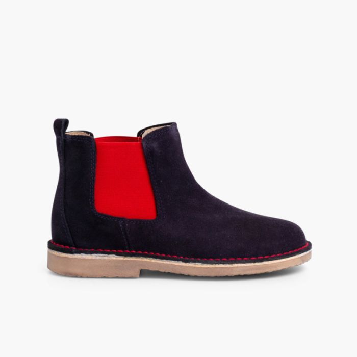 Chelsea Boots Fille Femme avec Elastique Coloré