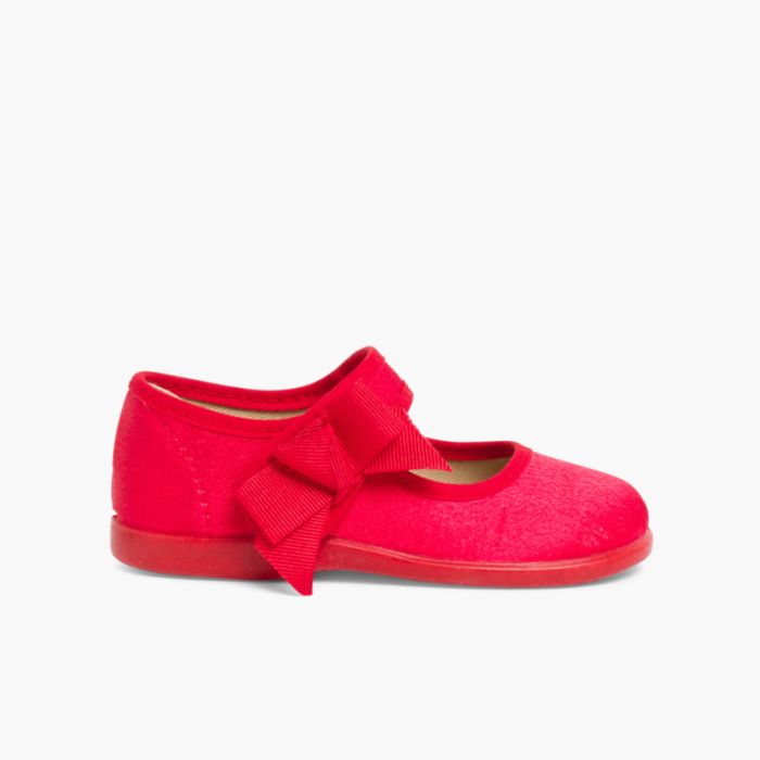 Chaussures Babies Satin à scratch pour Fille 