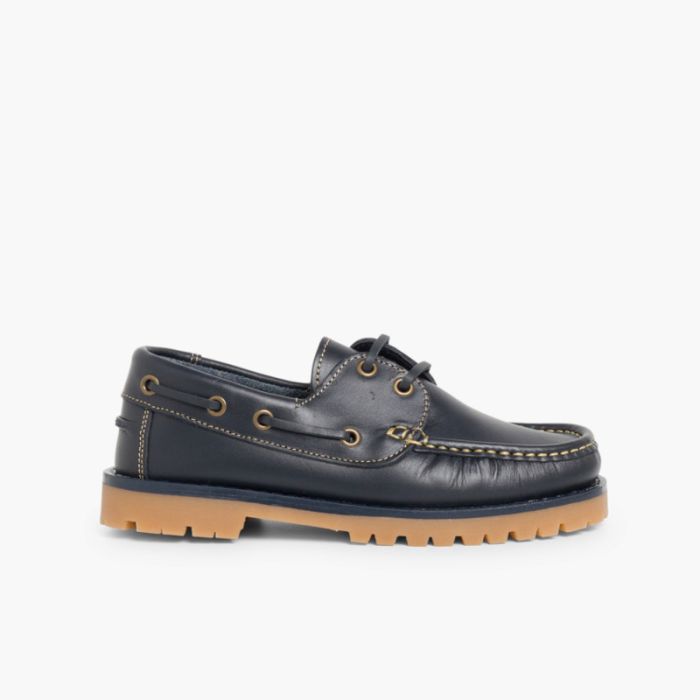 Chaussures Bateaux Garçon à Lacet