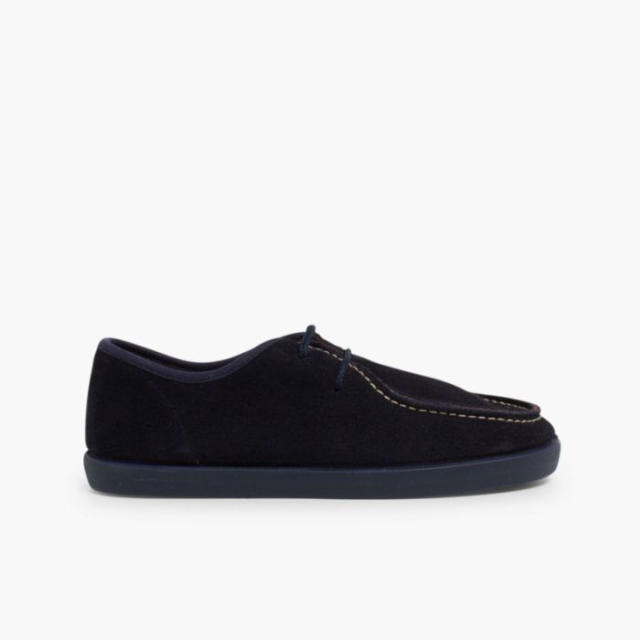 Chaussures bateau en suède Garçon et Adulte