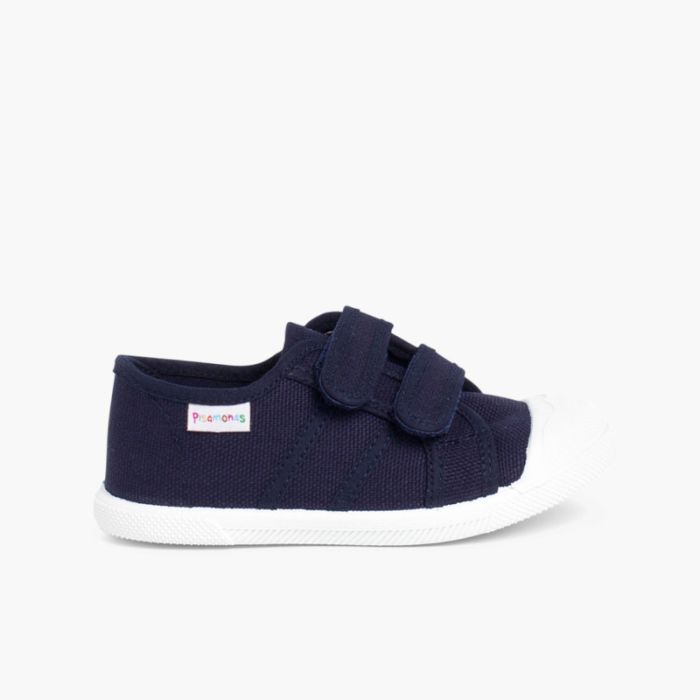Baskets en Toile avec Scratchs pour Enfant