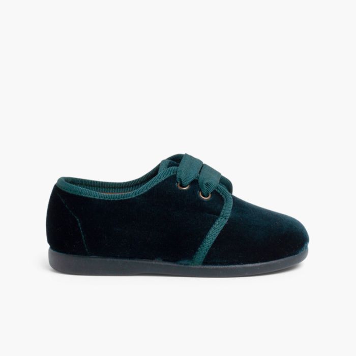 Chaussures en velours à ruban