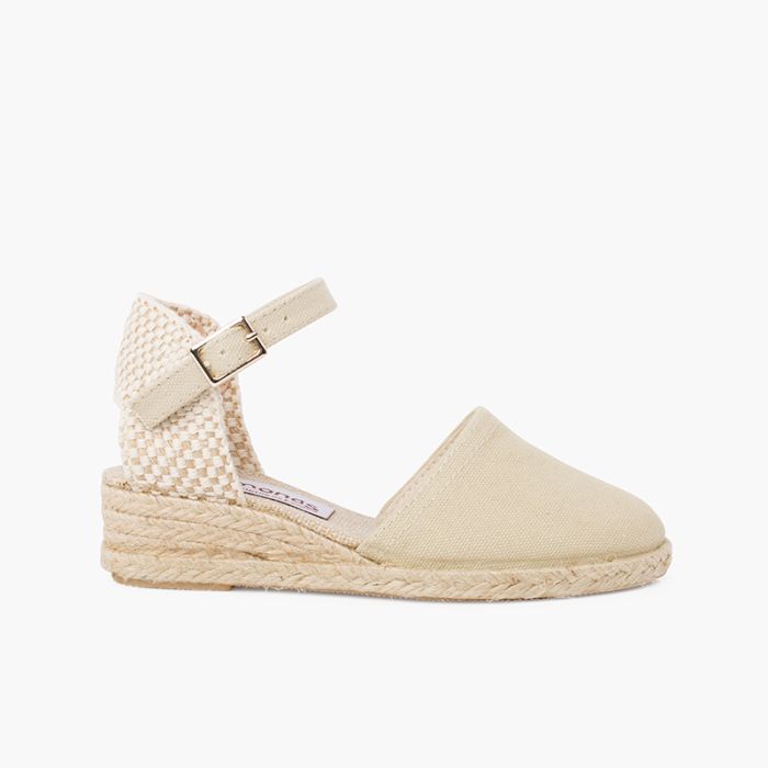Espadrilles compensées pour fille et femme avec boucle