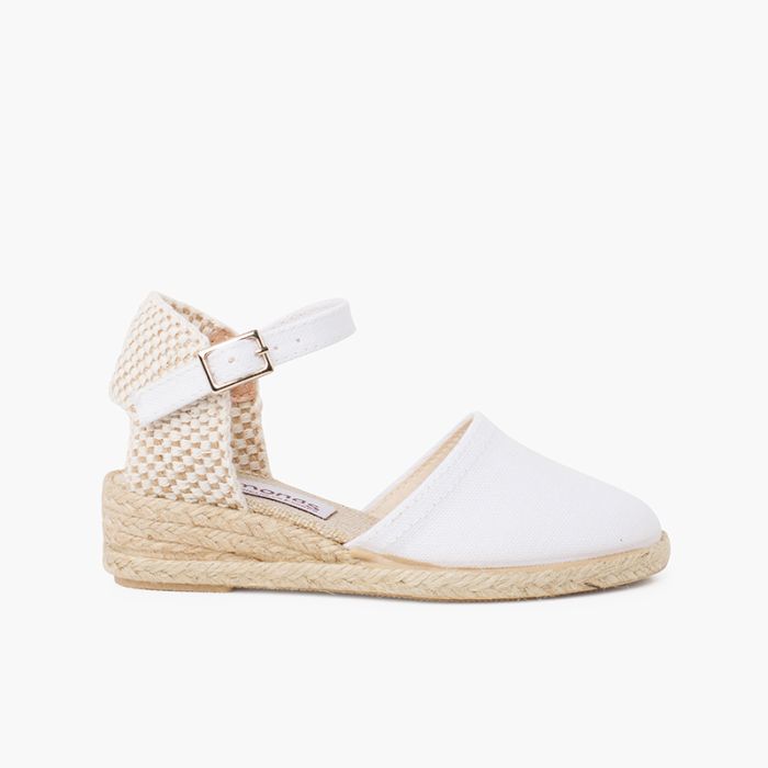 Espadrilles compensées pour fille et femme avec boucle