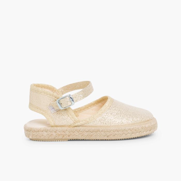 Espadrilles Brillantes à Boucle 