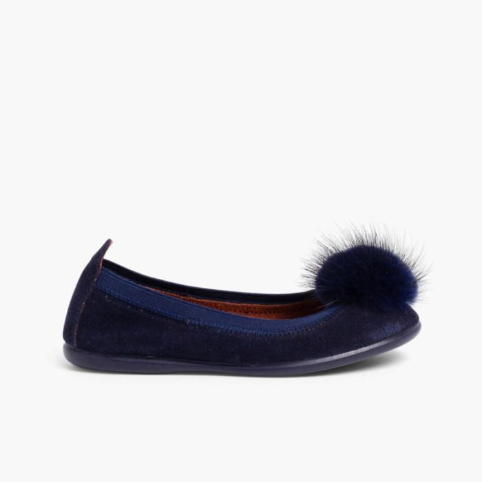 Ballerine avec pompon pour fille et femme