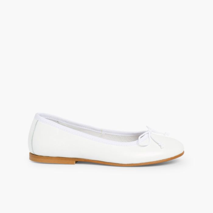 Ballerines de Cérémonie en cuir pour Fille 