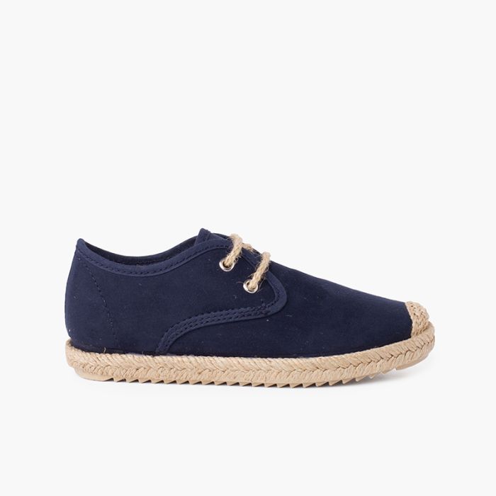 Derbies effet daim et Lacets en Jute