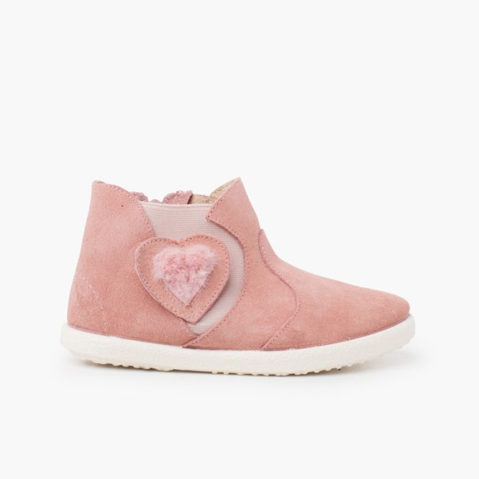 Botte élastique latérale avec coeur 