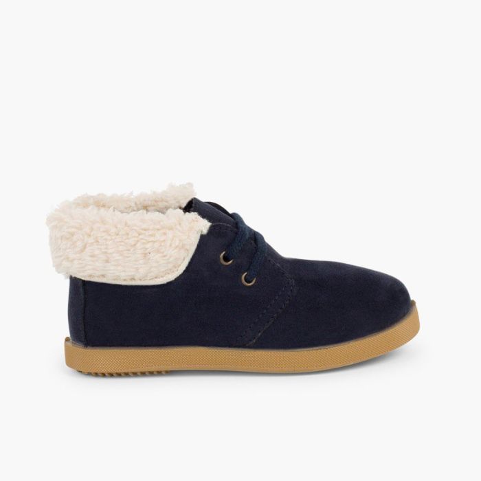 Bottes façon peau de mouton fille et garçon 